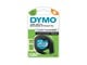 Papir, Fotopapir og Etiketter - DYMO Letratag plastiktape | sort på klar | 12mm x 4m rulle - S0721530