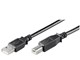 USB kabel - Pro USB-A <-> USB-B 2.0 - 1.8m - Sort - 4040849689000