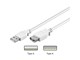 USB kabel - Pro USB-A <-> USB-A - 0.3m - Hvid - 4040849961960