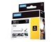 Papir, Fotopapir og Etiketter - DYMO Rhino industri vinyl tape | 24 mm x 5.5 m rulle | hvid på sort - 1805437