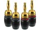 Audio kabel - ClickTronic Banana Plug (4-Pack) - 4040849525469