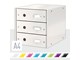 Arkivering & Opbevaring - Leitz Skuffekabinet  Click & Store WOW 3 skuffer Hvid - 60480001