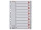 Lommer, Omslag & Registre - Esselte Register  PP A4 1-10 grå - 100105