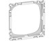 Lauritz Knudsen - LK FUGA teknisk monteringsramme Slim 1 modul - 560D0710
