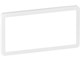 Lauritz Knudsen - LK FUGA Slim 55 Design ramme 2 modul, hvid - 560D6820