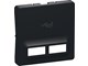 Lauritz Knudsen - LK FUGA afdækning for dobbelt 5V USB-lader 1 modul, koksgrå - 540D8701