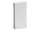 Lauritz Knudsen - LK FUGA halvtangent for kroneafbryder 16A 1-pol (ny type) ½ modul, lysegrå - 540D5321