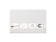 Konference & Præsentation - Nobo Whiteboard glastavle  Widescreen 45" afrundet brillant hvid - 1905191