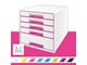 Arkivering & Opbevaring - Leitz Skuffekabinet Desk Cube WOW 5-skuffer Pink - 52142023