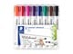 Skrive- og Tegneværktøjer - Staedtler Lumocolor WB-marker 2mm 8 ass/boks - 351 WP8