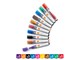 Konference & Præsentation - Nobo  whiteboard marker rund spids 3 mm hurtigtørrende blæk, pakke/10 stk. Assorteret - 1915381