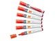 Konference & Præsentation - Nobo  whiteboard marker skrå spids 4 mm hurtigttørrende blæk, pakke/10 stk. Rød - 1915384