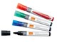 Konference & Præsentation - Nobo whiteboard marker skrå spids 4 mm hurtigttørrende blæk, pakke/4 stk. Assorteret - 1915387