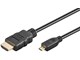 Skærmkabel - Pro HDMI - Micro HDMI 2.0 - 2m - Sort - MHDMI20B-2