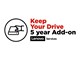 Service & support - Lenovo Keep Your Drive Add On - extended service agreement - 5 years - 5PS0V07084