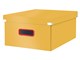 Arkivering & Opbevaring - Leitz Click & Store Cosy stor opbevaringsboks Varm gul - 53490019