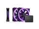 Kabinet Køler - NZXT F120 RGB DUO 3-pack & RGB Controller - Black - Kabinet køler - 120mm - Sort med RGB LED lys - 29 dBA - RF-D12TF-B1