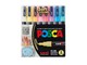 Hobby artikler - POSCA  marker sæt Soft farver, PC-3M 8 ass. - 401612