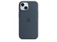 Mobil - Covers & Cases - Apple iPhone 15 Silicone Case with MagSafe - Storm Blue - MT0N3ZM/A