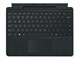 Tastatur - Microsoft Surface Pro Signature - Tastatur - Tysk - Sort - 8X8-00145