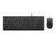 Tastatur - Lenovo Essential Wired Combo - Tastatur & Mus sæt - Norsk - Sort - 4X31R64425