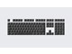 Tastatur - Wooting PBT ISO Keycaps - Just Black - Keycaps - Nordisk - Sort - KC3-NR1-PDS-BK1