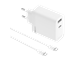 Mobil - Adaptere & Opladere - realme SUPERVOOC 80W Dual Ports GaN Adapter with Type-C Cable - White - 631451000024