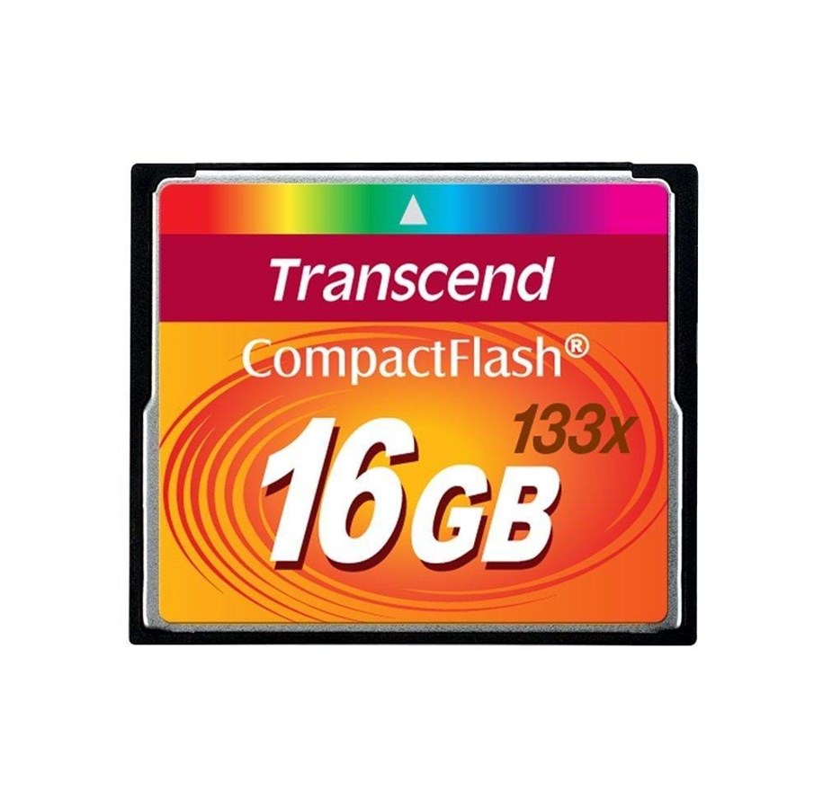 Hukommelseskort - Transcend Compact Flash 133x - 50MB/s - 16GB - TS16GCF133