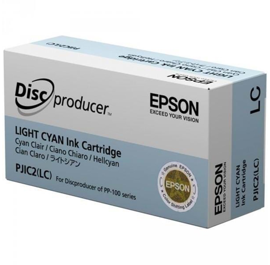 Blæk, Toner & Forbrugsstoffer - Epson PJIC2 Light Cyan - Blækpatron Lys cyan - C13S020448