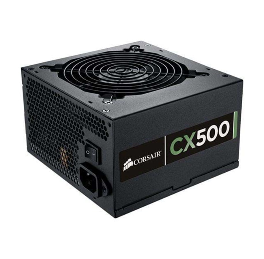 Strømforsyning - Corsair CX500 V2 Strømforsyning - 500 Watt - 120 mm - 80 Plus Bronze certified - CP-9020047-EU