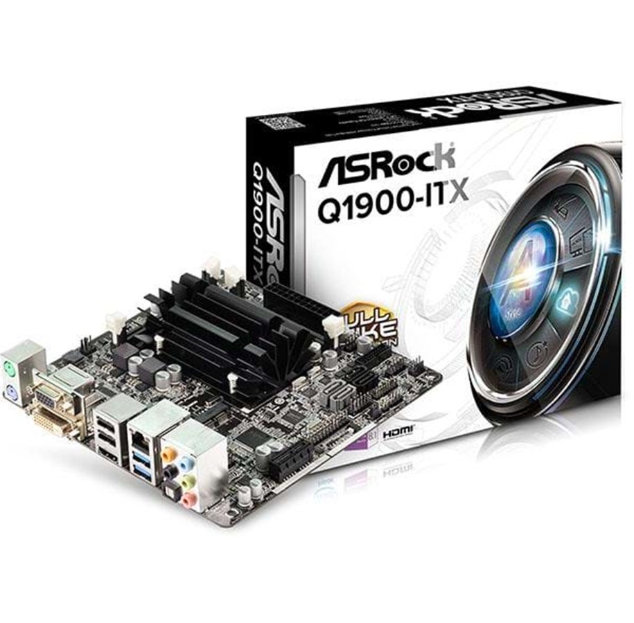 Bundkort - ASRock Q1900-ITX Bundkort - Intel Bay Trail-D - Intel Onboard CPU socket - DDR3L (Low Voltage) RAM - Mini-ITX - Q1900-ITX