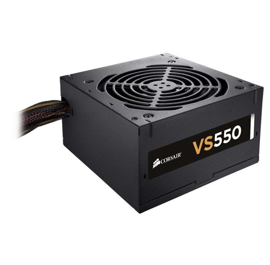 Strømforsyning - Corsair VS550 V2 Strømforsyning - 550 Watt - 120 mm - ATX - 80 Plus White certified - CP-9020097-EU