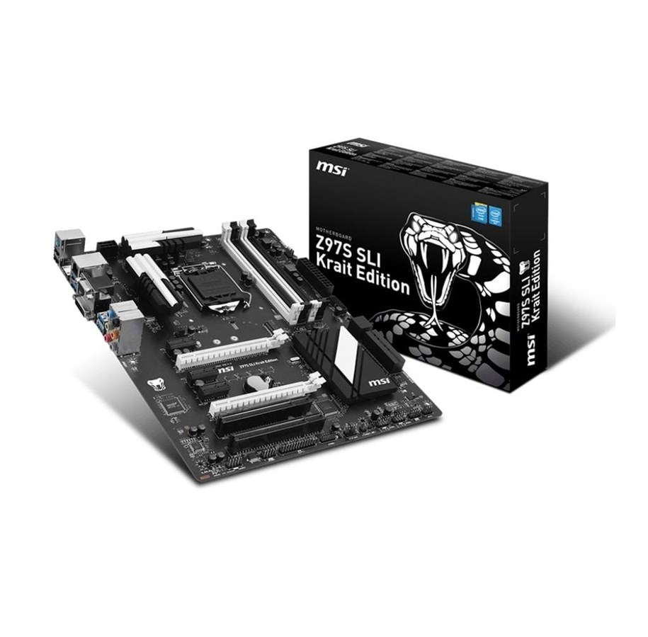 Bundkort - MSI Z97S SLI Krait Edition Bundkort - Intel Z97 Express - Intel LGA1150 socket - DDR3 RAM - ATX - Z97S SLI Krait Edition