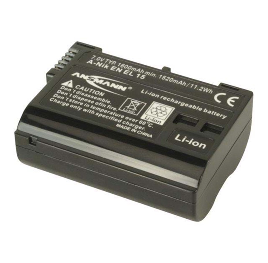 ANSMANN Batteria A-NIK EN-EL10 – Sostituto Per Fotocamera Nikon, Ricaricabile, Lunga Durata