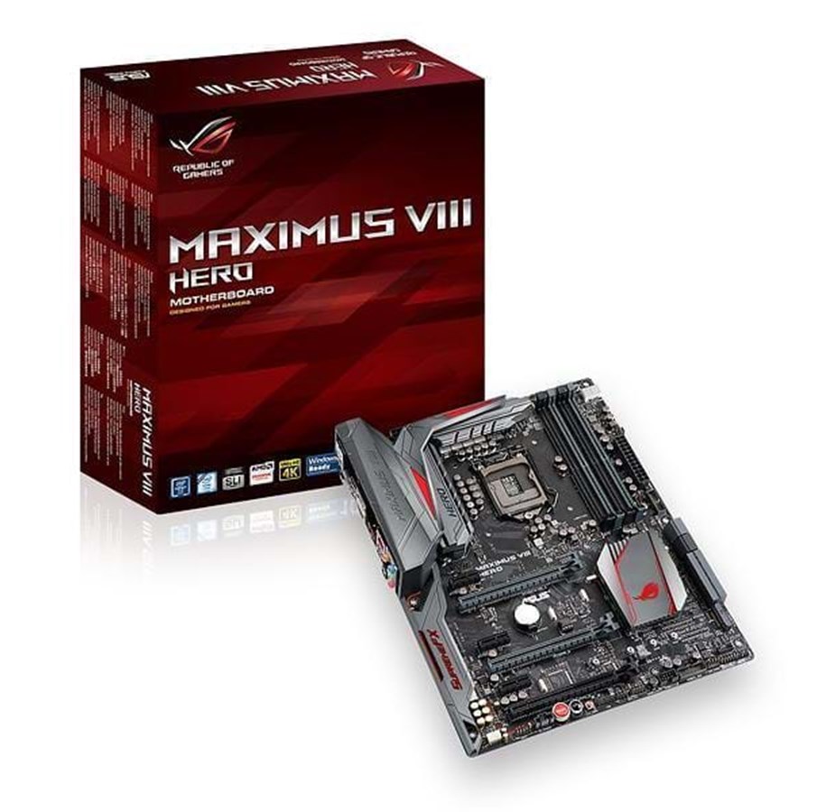 Bundkort - ASUS MAXIMUS VIII HERO Bundkort - Intel Z170 - Intel LGA1151 socket - DDR4 RAM - ATX - 90MB0M90-M0EAY0