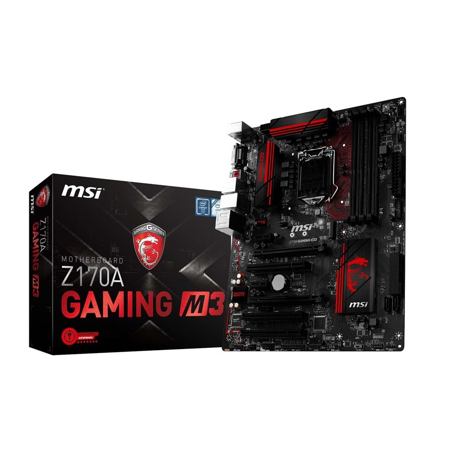 Bundkort - MSI Z170A GAMING M3 Bundkort - Intel Z170 - Intel LGA1151 socket - DDR4 RAM - ATX - Z170A GAMING M3