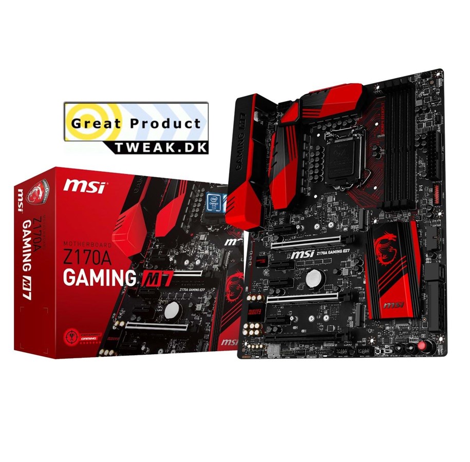 Bundkort - MSI Z170A GAMING M7 Bundkort - Intel Z170 - Intel LGA1151 socket - DDR4 RAM - ATX - Z170A GAMING M7