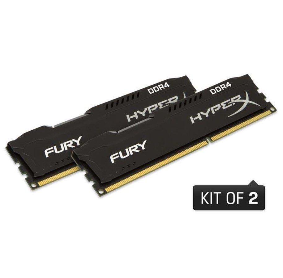 RAM - Kingston HyperX Fury DDR4-2666 BK C15 DC - 8GB - HX426C15FBK2/8