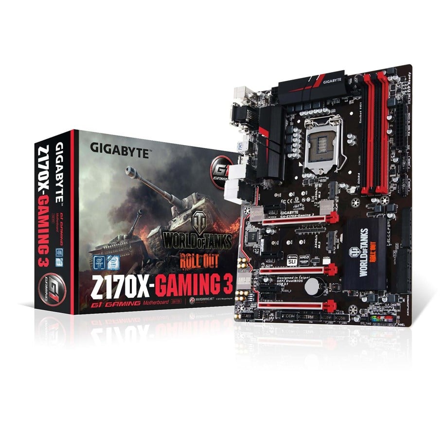 Bundkort - GIGABYTE GA-Z170X-Gaming 3-EU Bundkort - Intel Z170 - Intel LGA1151 socket - DDR4 RAM - ATX - GA-Z170X-GAMING 3-EU