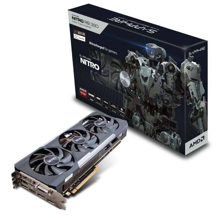 Grafikkort - Sapphire Radeon R9 390 - 8GB GDDR5 RAM - Grafikkort *DEMO* - 11244-01-20G