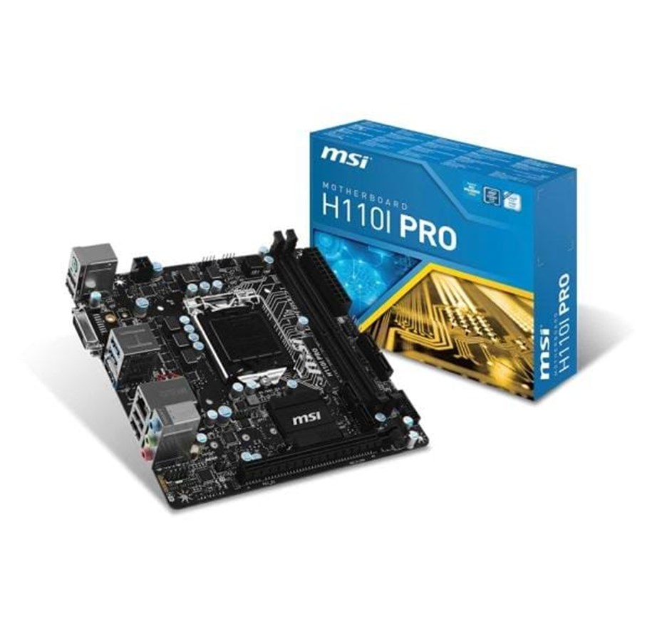 Bundkort - MSI H110I PRO Bundkort - Intel H110 Express - Intel LGA1151 socket - DDR4 RAM - Mini-ITX - H110I PRO