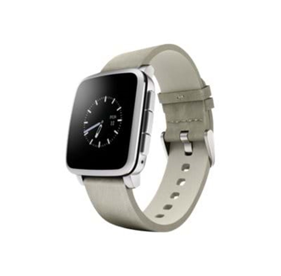 Smartwatch & Sportsur - Pebble Time Steel - Silver - 511-00023