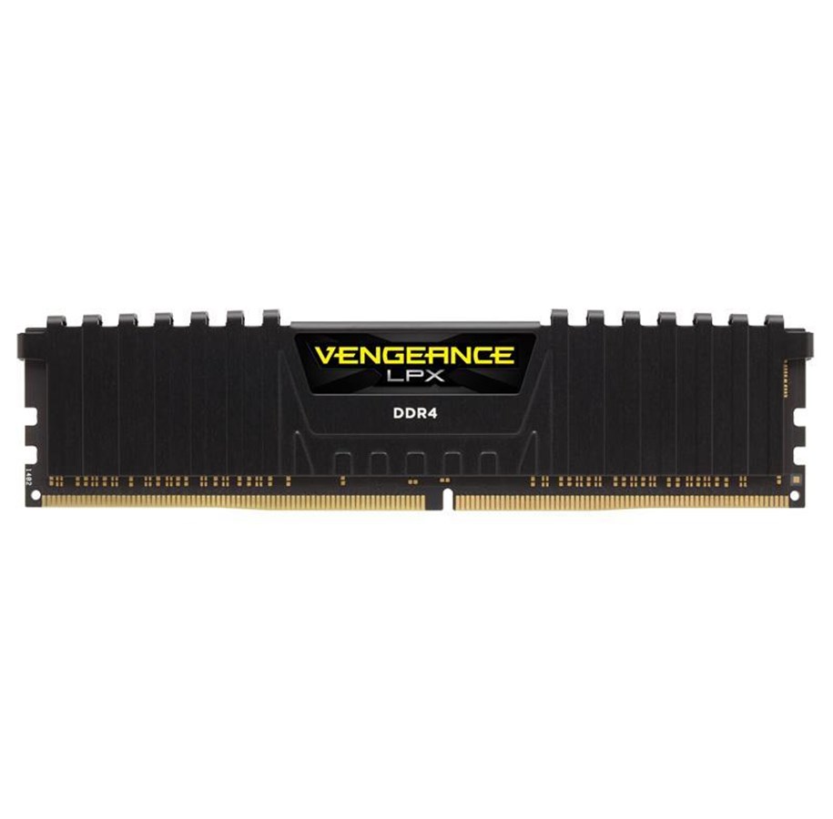 RAM - Corsair Vengeance LPX DDR4-3000 - 16GB - CL15 - Single Channel (1 pcs) - Intel XMP - Sort - CMK16GX4M1B3000C15