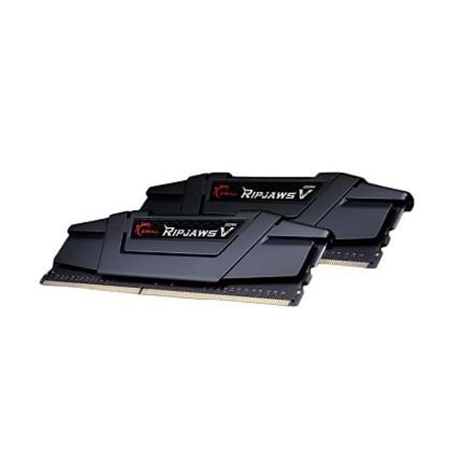 RAM - G.Skill Ripjaws V DDR4-3200 - 16GB - CL14 - Dual Channel (2 pcs) - Intel XMP - Sort - F4-3200C14D-16GVK