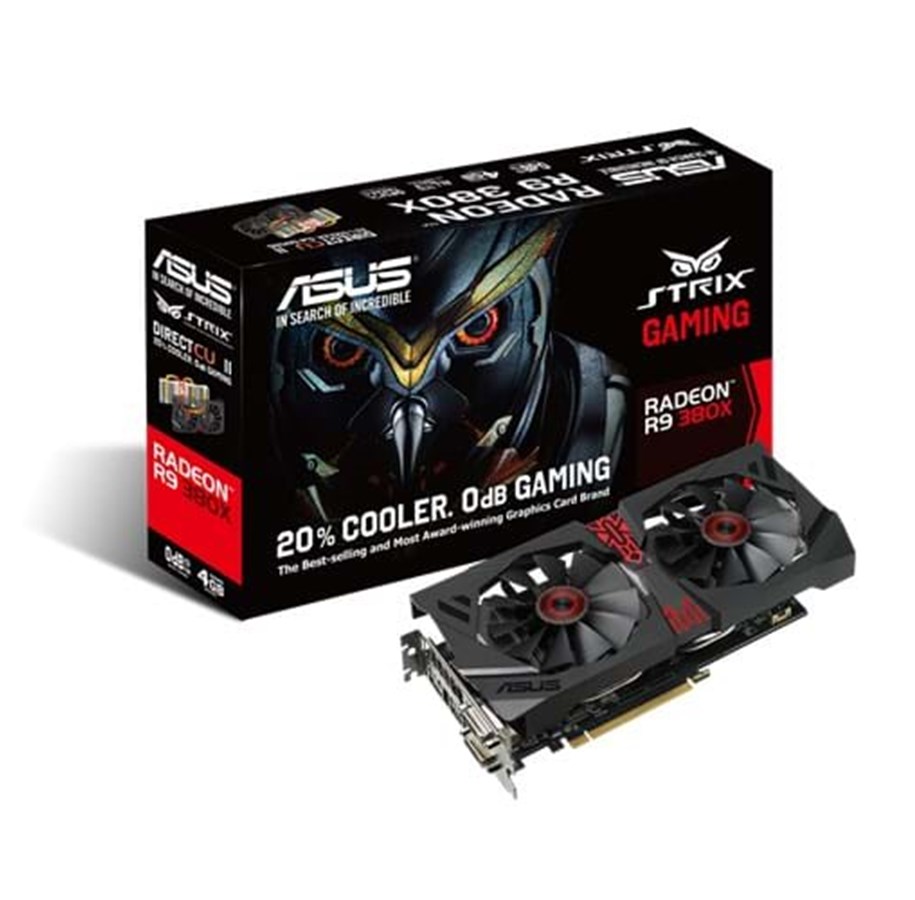 Grafikkort - ASUS Radeon R9 380X - 4GB GDDR5 RAM - Grafikkort - 90YV0900-M0NA00