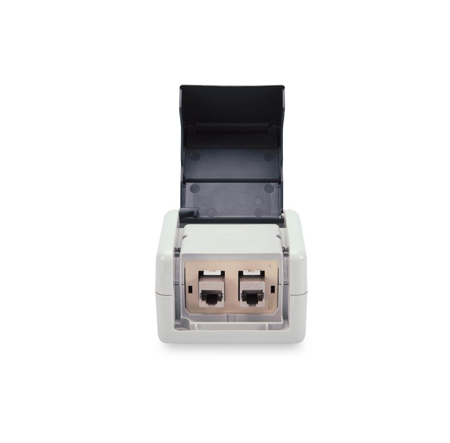Netværkstilbehør - DIGITUS IP44 Outdoor Surface Mount Box for Keystone Modules - DN-93844-OD