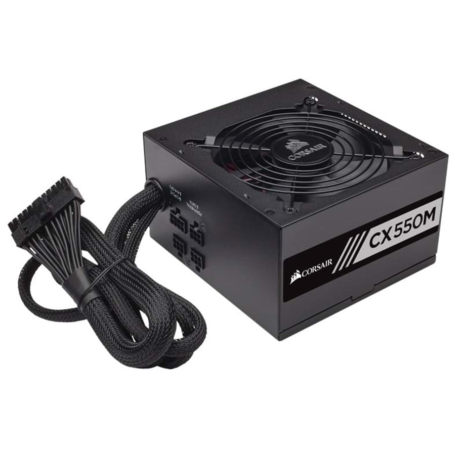 Strømforsyning - Corsair CX550M Strømforsyning - 550 Watt - 120 mm - 80 Plus Bronze certified - CP-9020102-EU