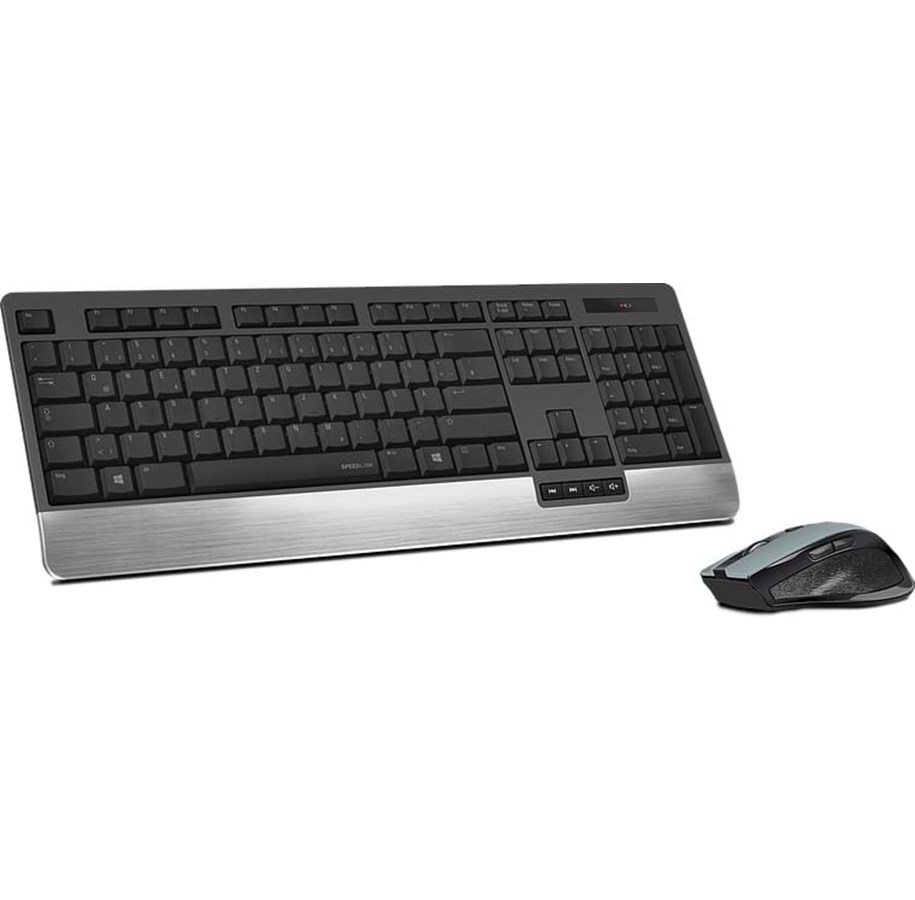 Tastatur - Speed-Link LUCIDIS Comfort Deskset - ND Wireless - Tastatur & Mus sæt - Nordisk - Sort - SL-640300-BK-NC