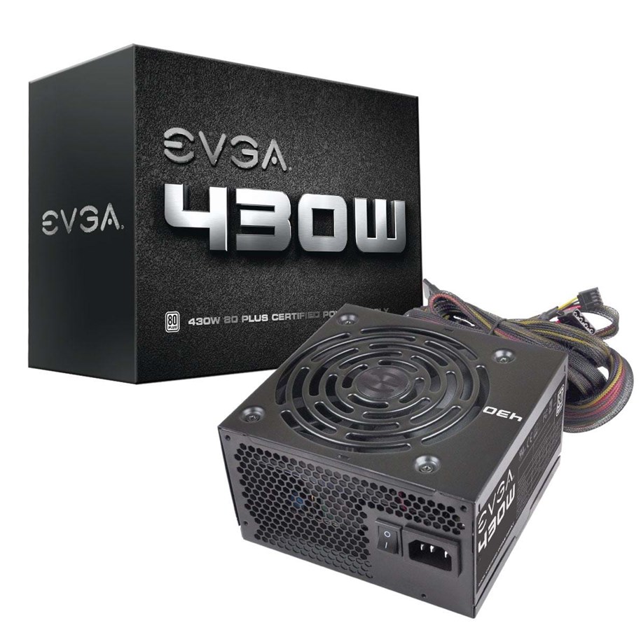 Strømforsyning - EVGA W1 430 Strømforsyning - 430 Watt - 120 mm - ATX - 80 Plus White certified - 100-W1-0430-K2