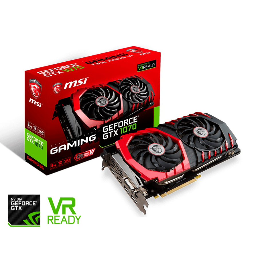 Grafikkort - MSI GeForce GTX 1070 GAMING - 8GB GDDR5 RAM - Grafikkort - GTX 1070 GAMING 8G
